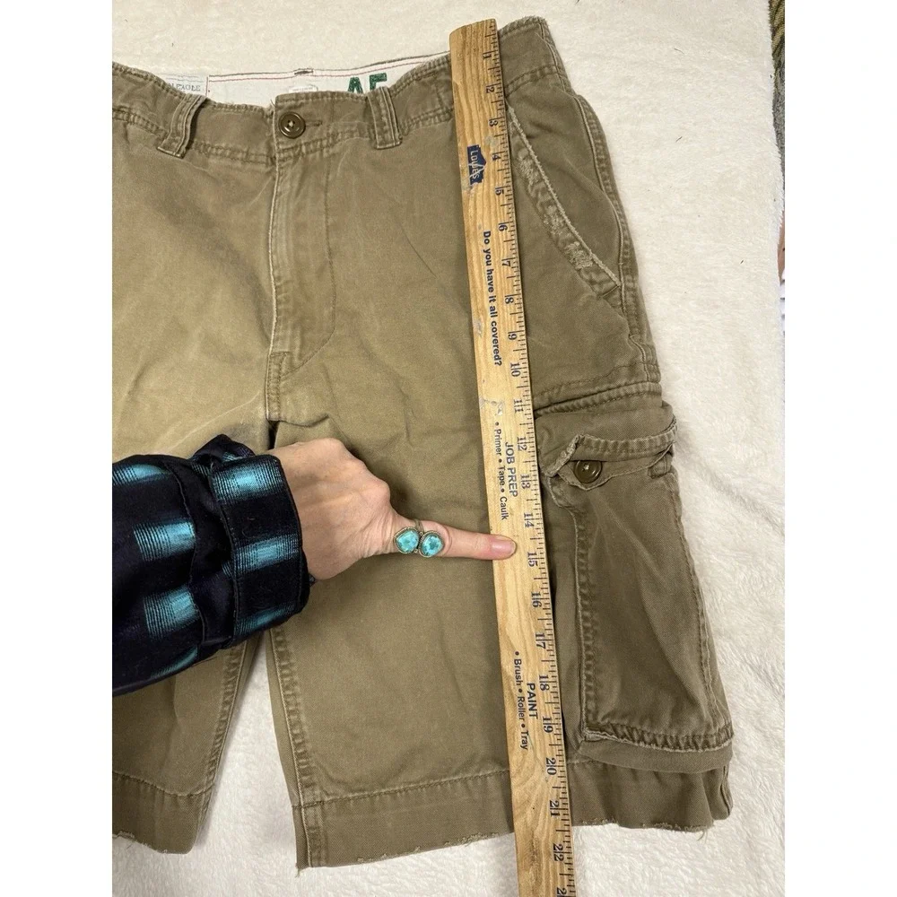 Vintage American Eagle‎ Outfitters Cargo Shorts Mens 31 Khaki Classic Outdoor